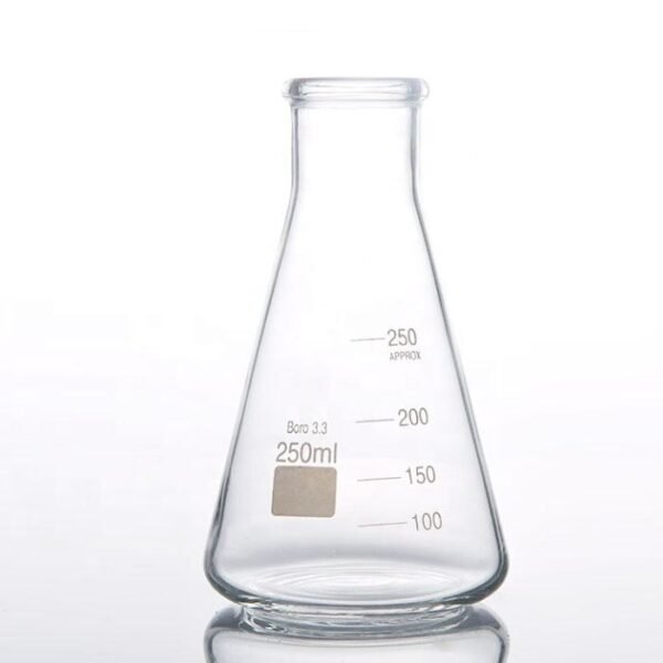 Glass Conical Flask (Erlenmeyer Flask) for Laboratory Use